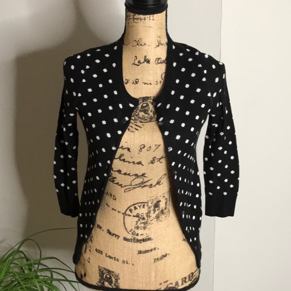 Ann Taylor dot cardigan